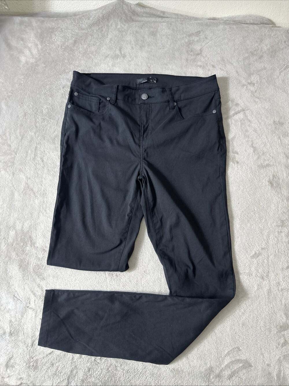 prAna Womens Size 10 Regular Black Stretch Hiking Travel Pants Outdoor